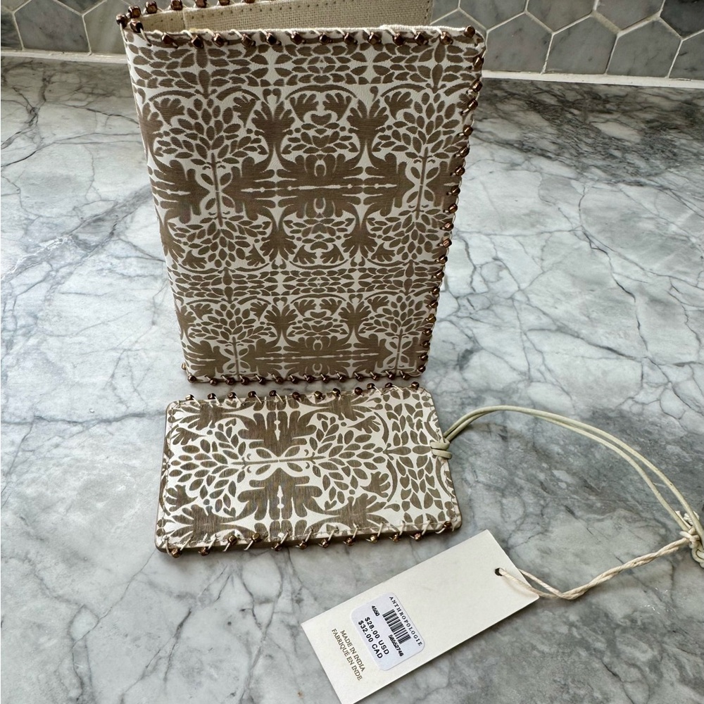 Elegant Passport Holder & Luggage Tag Set – Anthropologie – NEW